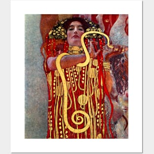 High Resolution Enhanced Gustav Klimt Medicine Hygieia 1907 Posters and Art